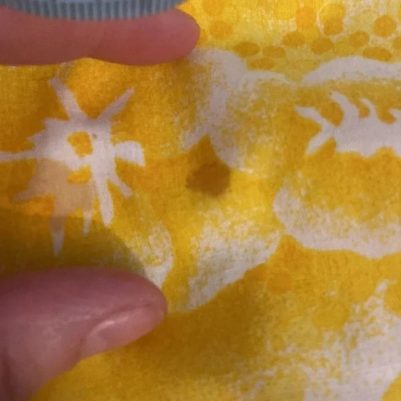 🇨🇦 Vintage Sanway women's yellow  & white Hawaiian dress in size medium‎ - Picture 8 of 8